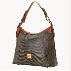 Dooney & Bourke lizard embossed hobo Like New